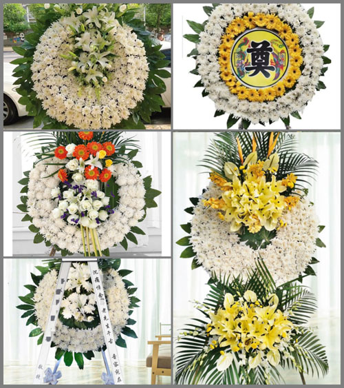 天津宝坻区王卜庄镇花圈速递